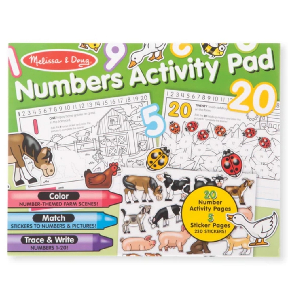 Melissa & Doug Numbers Coloring and Sticker Activity Pad